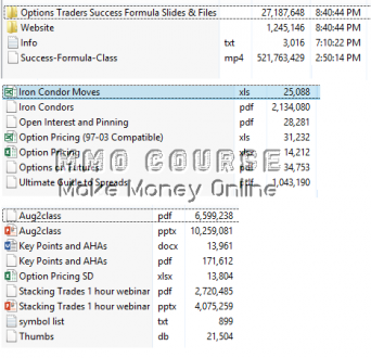 The Options Traders Success Formula 2014