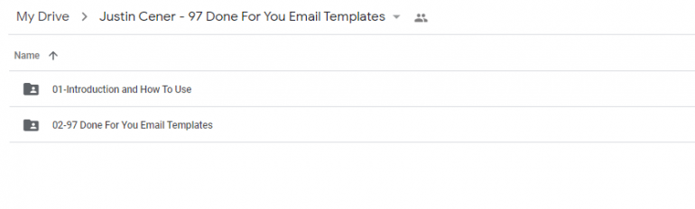 Justin Cener - 97 Done For You Email Templates