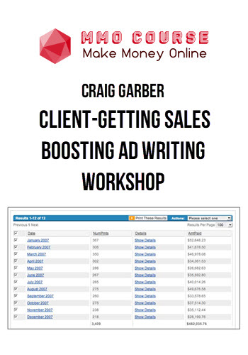 Craig Garber – Client-Getting Sales-Boosting Ad Writing Workshop