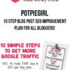 Potpiegirl – 10 Step Blog Post SEO Improvement Plan for ALL bloggers!