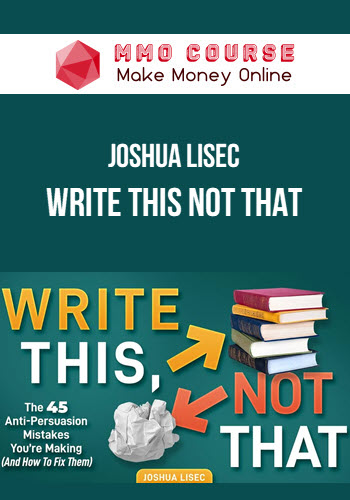 Joshua Lisec – Write This Not That