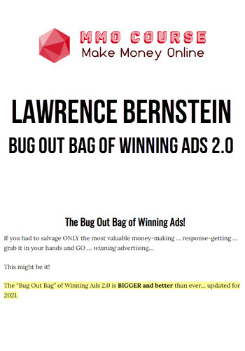 Lawrence Bernstein – Bug Out Bag Of Winning Ads 2.0