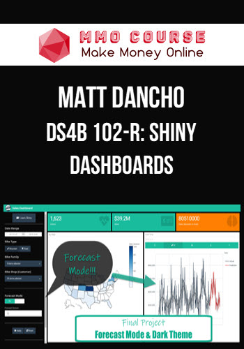 Matt Dancho – DS4B 102-R: Shiny Dashboards