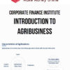 Corporate Finance Institute – Introduction to Agribusiness