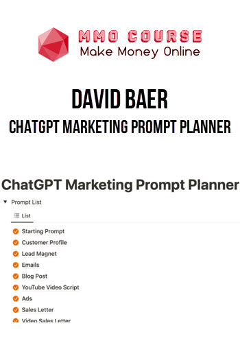 David Baer – ChatGPT Marketing Prompt Planner