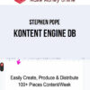 Stephen Pope – Kontent Engine DB