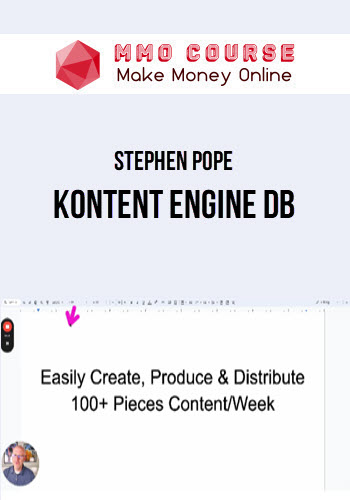 Stephen Pope – Kontent Engine DB