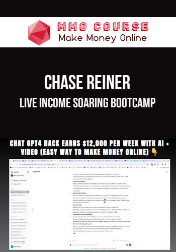 Chase Reiner – Live Income Soaring Bootcamp