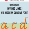 Writeboards – Divided Lines – VIC Modern Cursive Font