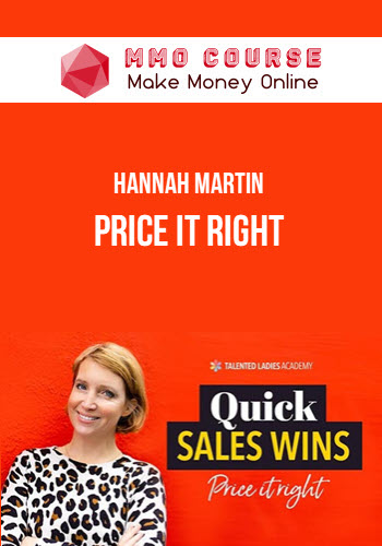 Hannah Martin – Price it right